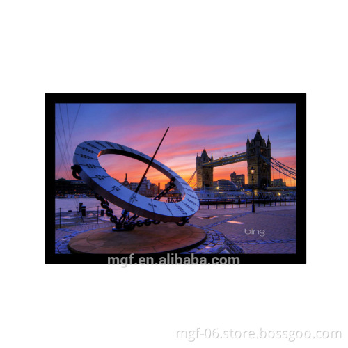 Picture Frame rear and transparent Projection Screen with 86mm Width Aluminum Frame